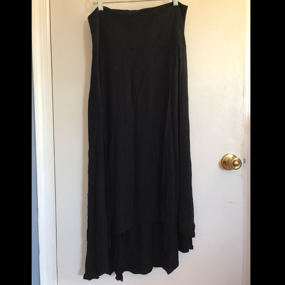Old Navy Black High low hem maternity Maxi Skirt
